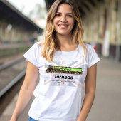 Tornado Vintager Dampfzug Englische Lokomotive T-Shirt