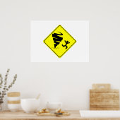 Tornado Warning Sign Poster (Küche)
