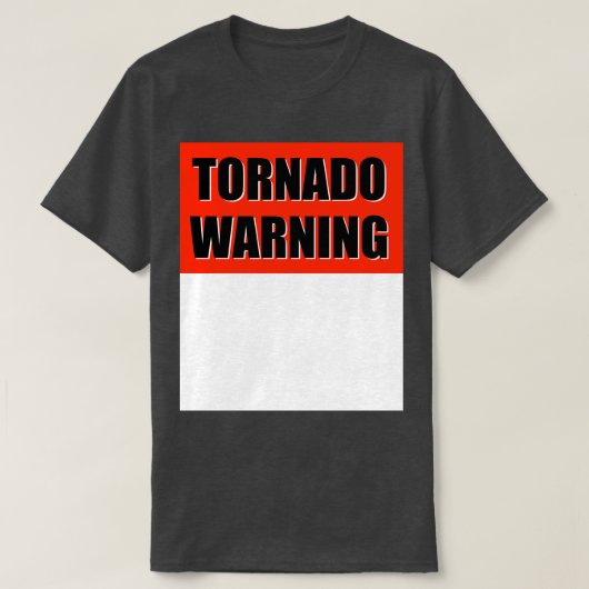 TORNADO WARNUNG T-Shirt (Design vorne)