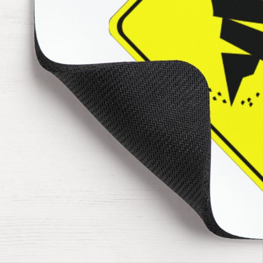 Tornado-Warnzeichen Mousepad (Ecke)