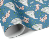 Tornado Wrapping Paper in Blue Geschenkpapier (Rolleneckpunkt)