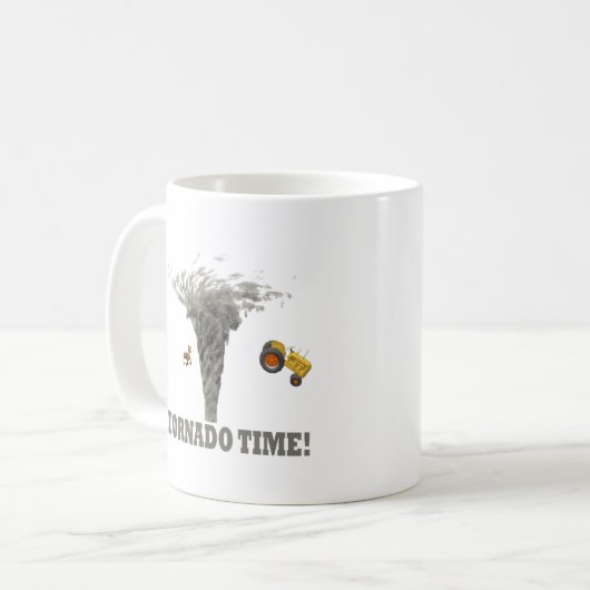TORNADO-ZEIT KAFFEETASSE (Vorderseite Links)