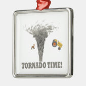 TORNADO-ZEIT SILBERNES ORNAMENT (Links)