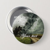 Tornado zerstört die Meteorologie von Hausstürmen Button (Vorne & Hinten)