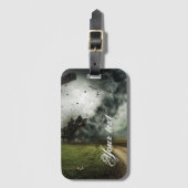 Tornado zerstört die Meteorologie von Hausstürmen Gepäckanhänger (Vorderseite Vertikal)