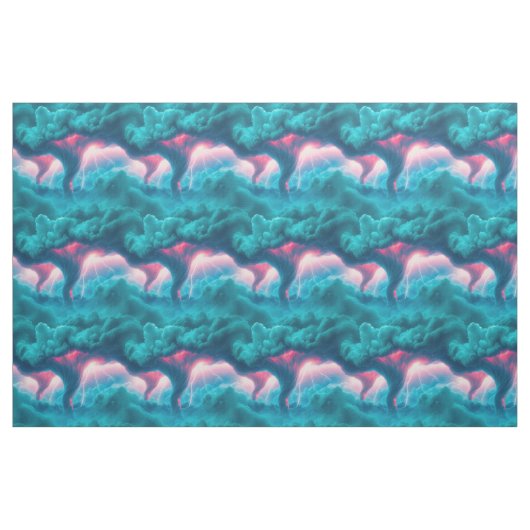 Tornadoes Storm Clouds Blitz Stoff (Fat Quarter (45,7 x 55,9 cm))