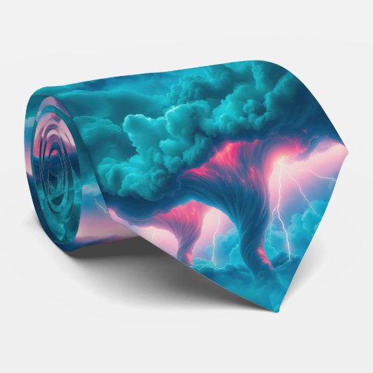 Tornadoes Storm Clouds Blitzschlag Sturm Chaser Krawatte (Gerollt)