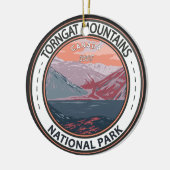 Torngat Mountains National Park Canada Abzeichen Keramik Ornament (Links)