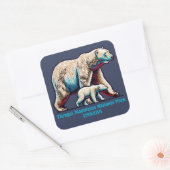 Torngat Mountains National Park Canada Quadratischer Aufkleber (Umschlag)