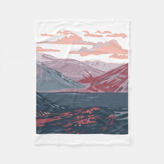 Torngat Mountains Nationalpark-Aufkleber Fleecedecke (Vorderseite)