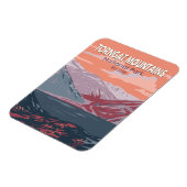 Torngat Mountains Nationalpark Kanada Vintag Magnet (Linke Seite)