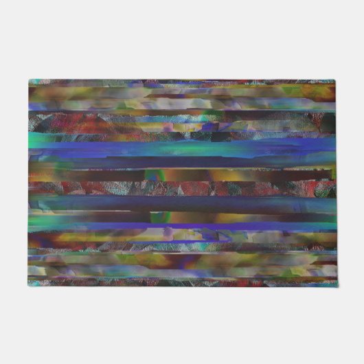 Tornstreifen mit digitalen Farbtexturen Fußmatte (Vorderseite)
