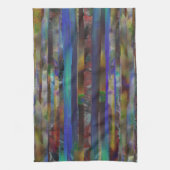Tornstreifen mit digitalen Farbtexturen Geschirrtuch (Vertikal)