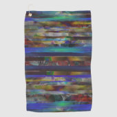 Tornstreifen mit digitalen Farbtexturen Golfhandtuch (Vorderseite)