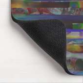 Tornstreifen mit digitalen Farbtexturen Mousepad (Ecke)