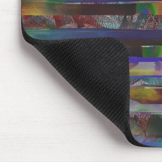 Tornstreifen mit digitalen Farbtexturen Mousepad (Ecke)