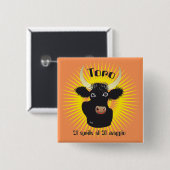 Toro 21 aprile al 20 maggio Buttons (Vorne & Hinten)