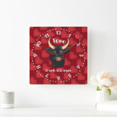 Toro 21 aprile al 20 maggio Orologio Quadratische Wanduhr (Zuhause)