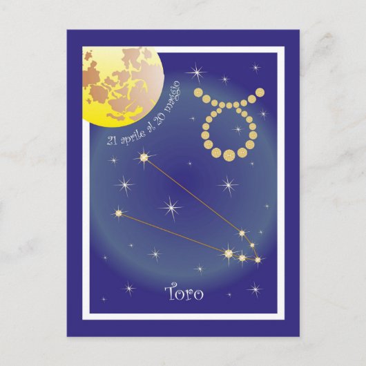 Toro 21 aprile al 20 maggio Postkarte (Vorderseite)