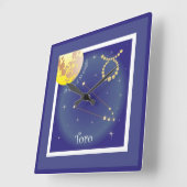 Toro 21 aprile al 20 maggio quadratische wanduhr (Winkel)