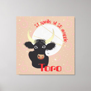 Toro 21 aprile al 20 maggio Stampa su tela Leinwanddruck