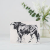 Toro Azul-Studie Postkarte (Stehend Vorderseite)