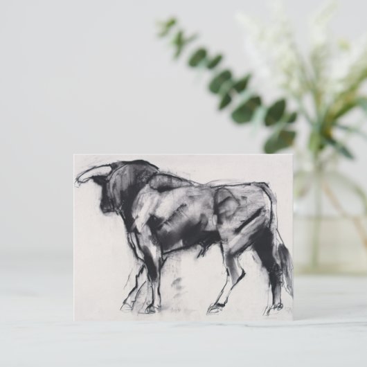 Toro Azul-Studie Postkarte (Stehend Vorderseite)