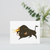Toro der Bull-Gesamtaufladung Postkarte (Stehend Vorderseite)