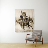 "Toro Toro" A Vaquero Roping a Steer Wandteppich (Beispiel)