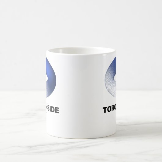 Toroid Inside (Blue Torus) Kaffeetasse (Mittel)