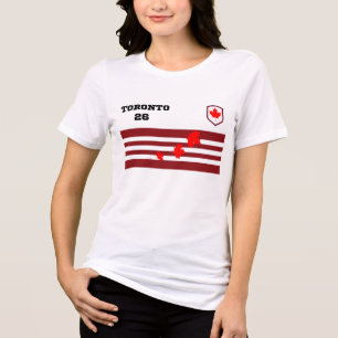 Toronto 26: Athletic Canada Fan Spirit T-Shirt Tri-Blend Shirt