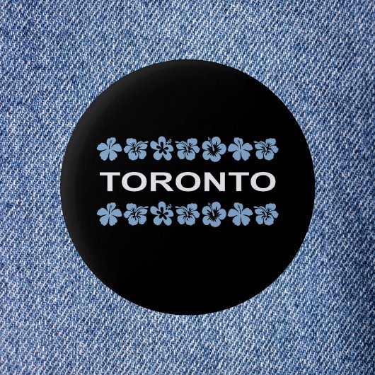 Toronto Aloha Bands Blue Dark Color Button