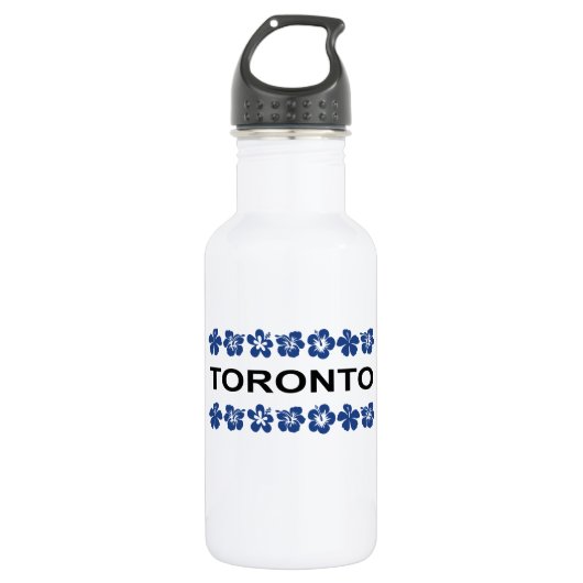 Toronto Aloha Bands Blue Light Color Edelstahlflasche (Vorderseite)