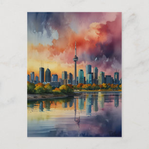 Toronto Aquarellkunst Postkarte