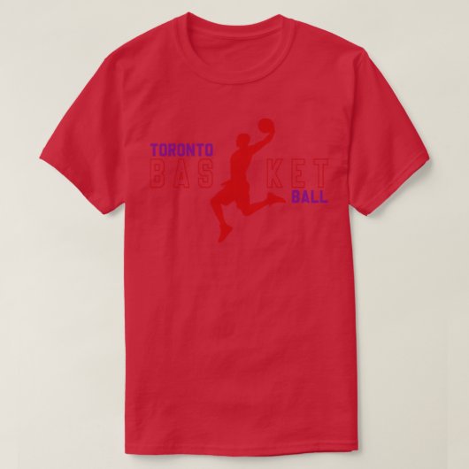 Toronto Basketball Slam Dunks T-Shirt (Design vorne)