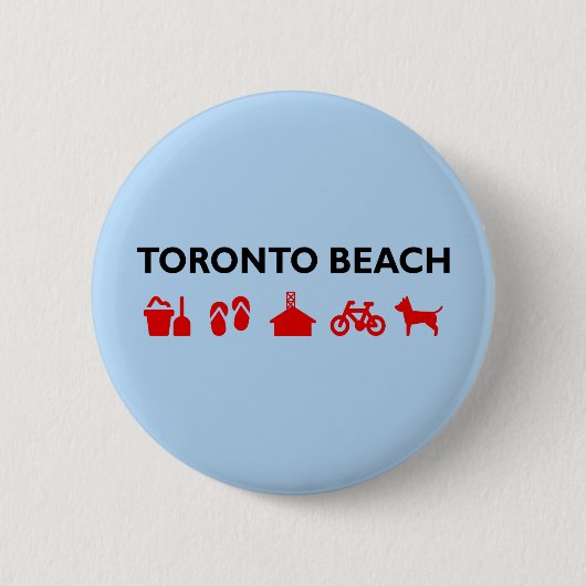 Toronto Beach Icons Light Color Button (Vorderseite)
