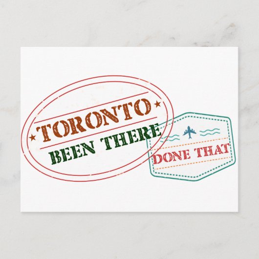 Toronto Been hat das getan Postkarte (Vorderseite)