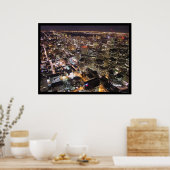 Toronto bei Nacht vom CN Tower Poster (Küche)