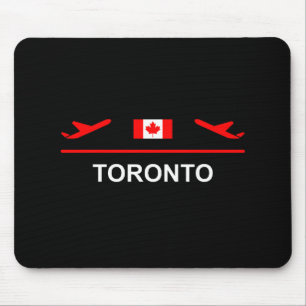 Toronto Canada Airport Flugzeug Dark Color Mousepad
