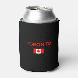 Toronto Canada Canadian Flag Dark Color Dosenkühler