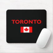 Toronto Canada Canadian Flag Dark Color Mousepad (Mit Mouse)
