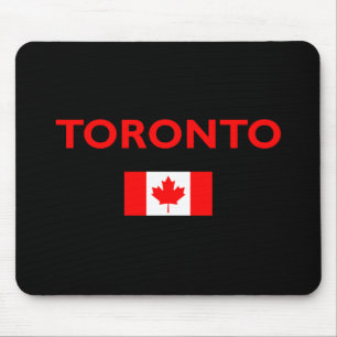 Toronto Canada Canadian Flag Dark Color Mousepad