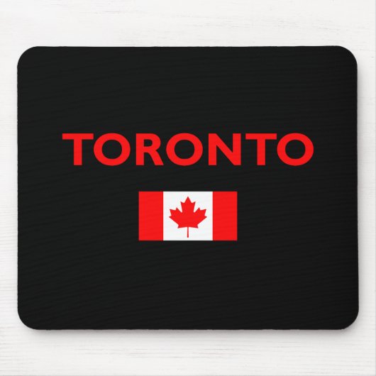 Toronto Canada Canadian Flag Dark Color Mousepad (Vorne)