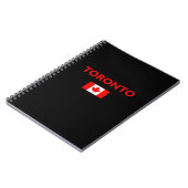Toronto Canada Canadian Flag Dark Color Notizblock (Linke Seite)