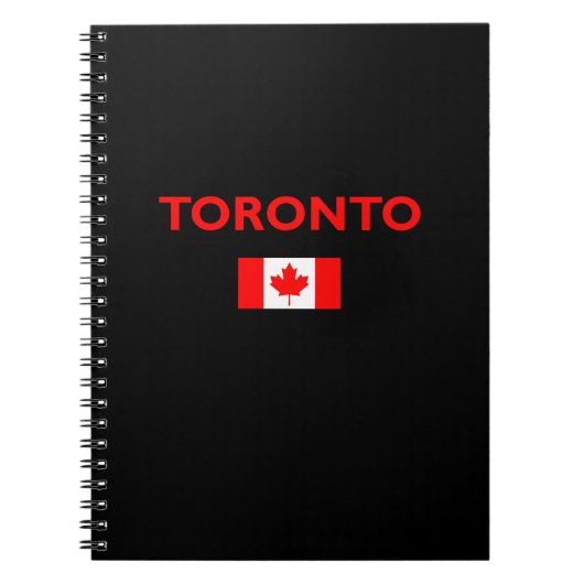 Toronto Canada Canadian Flag Dark Color Notizblock (Vorderseite)
