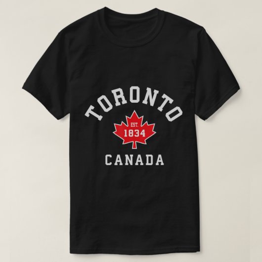 Toronto Canada Canadian Flag Maple Leaf T-Shirts E (Design vorne)