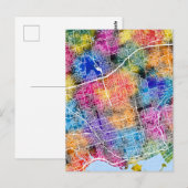 Toronto Canada City Map Postkarte (Vorne/Hinten)