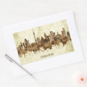 Toronto Canada Cityscape Rechteckiger Aufkleber (Umschlag)