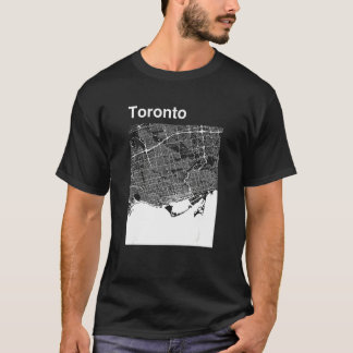 Toronto Canada Classic City Map Graphic T-Shirt