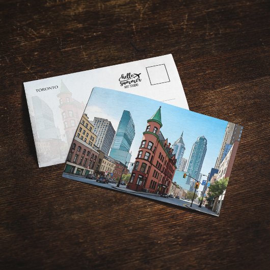 Toronto Canada Gooderham Gebäude Postcard Einladung